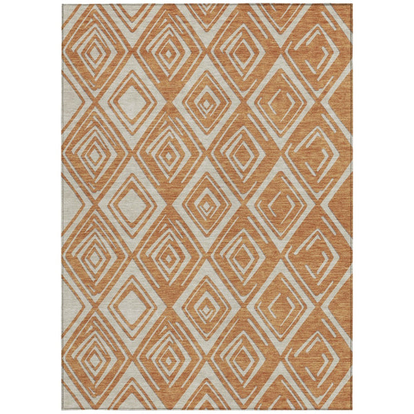 Homeroots 3'' Black And Ivory Geometric Washable Area Rug For Indoor Outdoor Spaces, Durable And Stylish Design 5' X 8' Polyester 589981