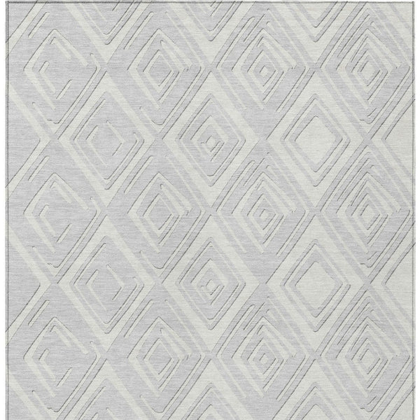 Homeroots 3'' Black And Ivory Geometric Washable Area Rug For Indoor Outdoor Spaces, Durable And Stylish Design 8' X 10' Polyester 589995