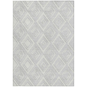 Homeroots 3'' Black And Ivory Geometric Washable Area Rug For Indoor Outdoor Spaces, Durable And Stylish Design 10' X 14' Polyester 589997
