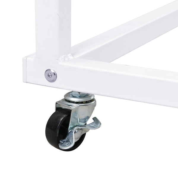 English Elm Twin Metal Daybed With Movable Desk, Shelves & Clothes Hanger - Ideal For Small Spaces & Dorms! N737P199195K-GIGA