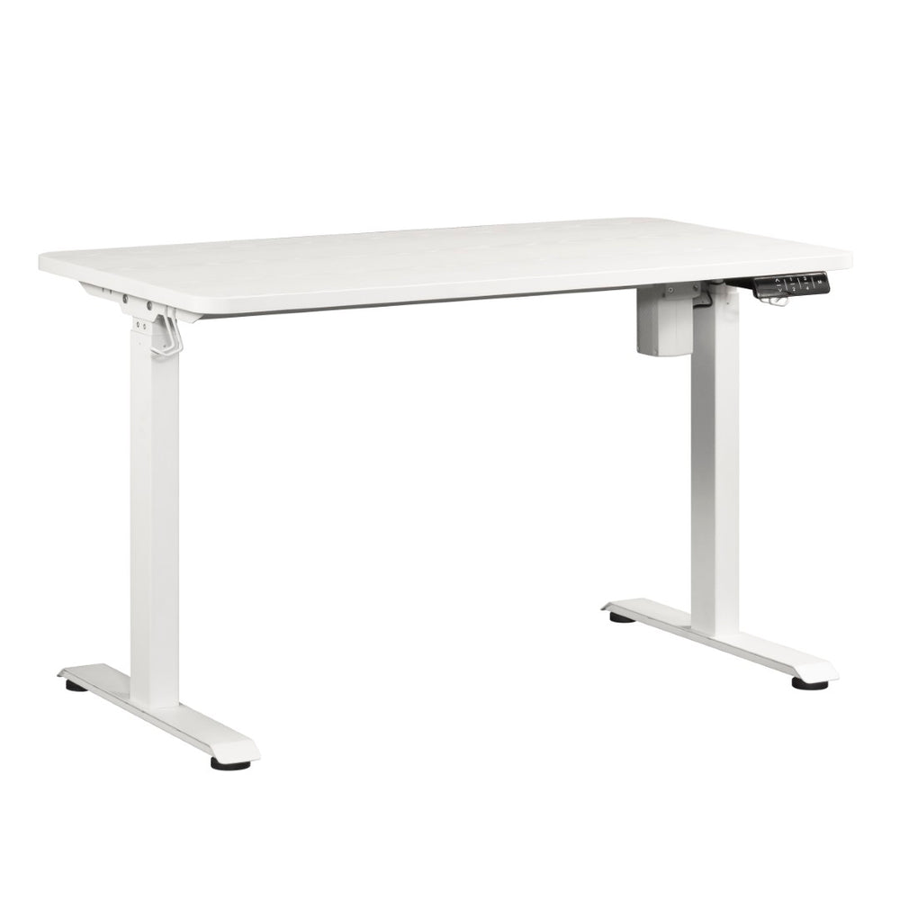English Elm Sit/Stand Desk - Modern White Finish For Ergonomic Workspace, Usb Charging, Easy Assembly & Stability B356P402648-GIGA
