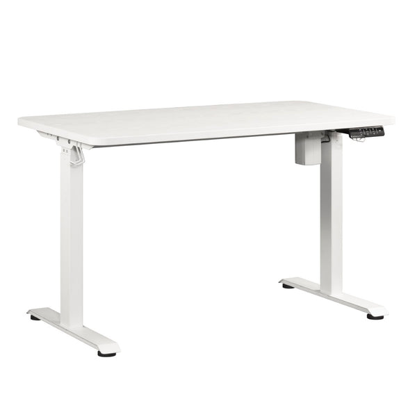 English Elm Sit/Stand Desk - Modern White Finish For Ergonomic Workspace, Usb Charging, Easy Assembly & Stability B356P402648-GIGA