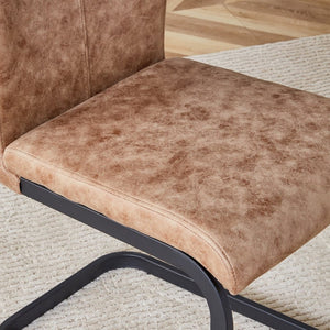 English Elm Table And Chair Set - Modern Wood Texture Mdf Coffee Table With Glass Legs And 4 Stylish Chairs W1151S02075-GIGA