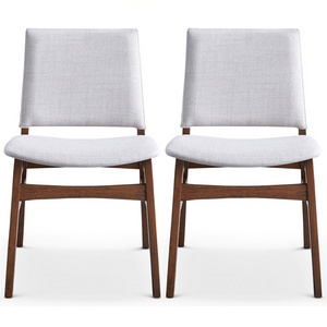 English Elm Ashcroft Furniture - Gusto Fabric Dining Chair In Light Gray (Set Of 2)