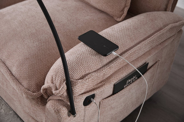 English Elm United We Win 106" U-Shaped Sectional Sofa - Comfy Chenille Cloud Couch With Usb Ports & Storage Ottoman W1568S00231-GIGA