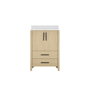 English Elm 24" Freestanding Bathroom Vanity with Countertop Soft Close Storage Melamine Cabinet T3785P442249