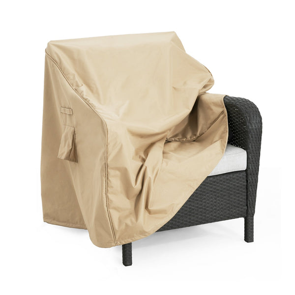 English Elm Christopher Knight Home® - Shield Beige Outdoor Club Chair Cover Set Of 2 - Durable, Weather-Resistant & Stylish Protection! N775P230624B