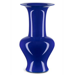 Corolla Vase - Exquisite Handmade Porcelain Masterpiece with Unique Blue Finish for Elegant Decor