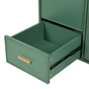 English Elm Christopher Knight Home® - 24" Bathroom Vanity with Ceramic Sink, Solid Wood Frame, Soft-Close Drawers & Ample Storage Appeal Green N759P269734F
