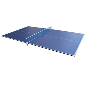 English Elm 9ft Foldable Ping Pong Conversion Top Mdf Playing Surface for Game Room Fun Blue W1408P442641