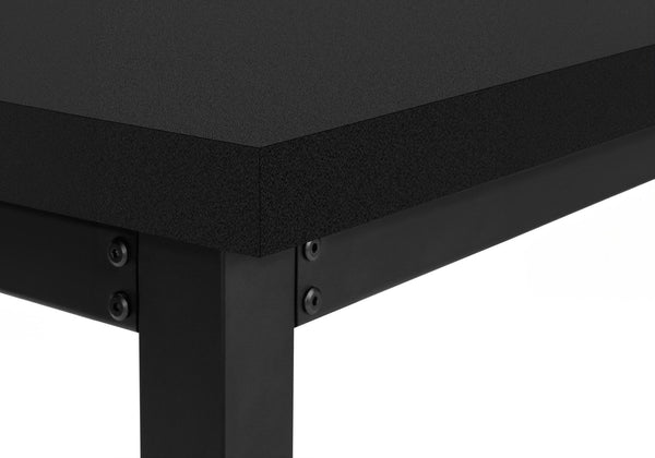 English Elm Computer Desk – Adjustable Standing Workstation, Modern Black Laminate & Metal, Perfect For Home Office B2710P219897