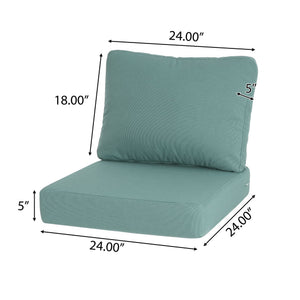 English Elm Christopher Knight Home® - Noah Outdoor Club Chair Cushion Set - Stylish Teal Seat & Back Cushions For Ultimate Comfort N775P291454T