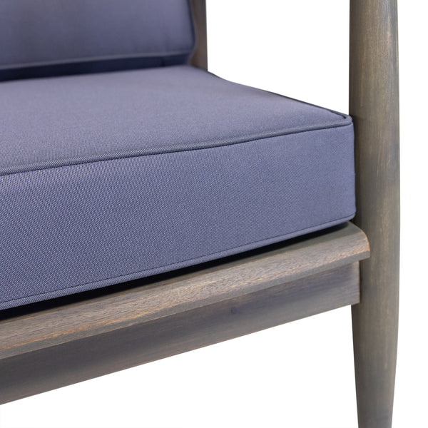 English Elm Christopher Knight Home® - Patio Loveseat And Coffee Table Set - Minimalist Acacia Wood Furniture For Relaxing Outdoor Spaces 68628.00GDGRY