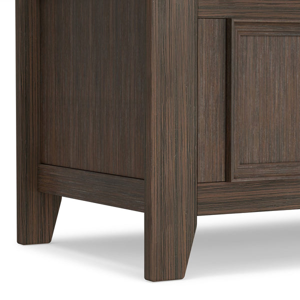 English Elm Amherst Solid Wood Entryway Storage Bench – Farmhouse Brown, Stylish Seating & Practical Storage Solution B136P158336