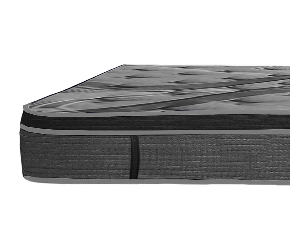 English Elm Luxurious 14in Euro Top Full Mattress - Plush Memory Foam, 10" Pocket Coils, Breathable Dark Gray Cover B011P208183