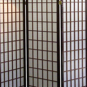 English Elm 70" Elegant 3-Panel Folding Screen Room Divider, Japanese Cherry Finish For Stylish Space Separation B072115970