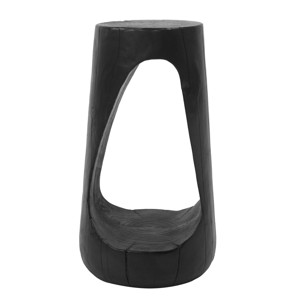 English Elm Christopher Knight Home® - Outdoor Hollow Design End Table - Stylish Black Concrete Accent For Patio, Balcony, Or Poolside Use N770P291496B
