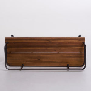 English Elm Christopher Knight Home® - ZION Rustic Teak Acacia Wood and Powder-Coated Iron Bench for Patio — Durable 50.5" Outdoor Seating 60390.00