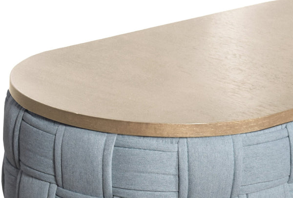 English Elm Saree Chenille Upholstered Coffee Table Low Profile Bohemian Living Room Accent B2726P457129