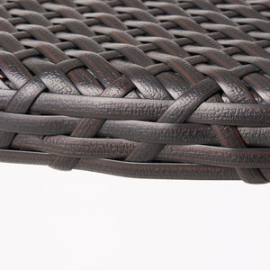 English Elm Christopher Knight Home® - Outdoor 26" Round PE Rattan Bar Table Multibrown — Weatherproof Aluminum Frame, Rustic Patio Style 61556.00MBRN