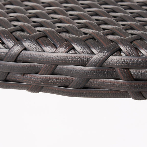 English Elm Christopher Knight Home® - Outdoor 26" Round PE Rattan Bar Table Multibrown — Weatherproof Aluminum Frame, Rustic Patio Style 61556.00MBRN