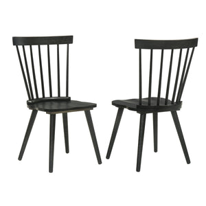 English Elm [Set Of 2] Rustic Farmhouse Solid Wood Dining Chairs – Easy Assembly, Timeless Style For Your Home W2537P211111-GIGA