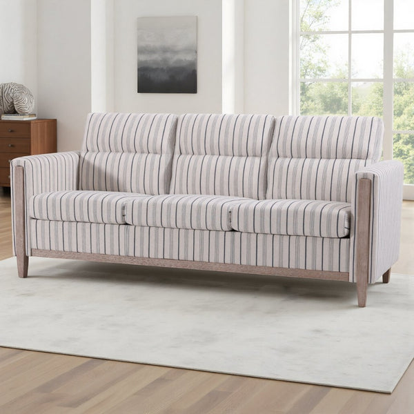 English Elm Comfortable Three Seat Sofa with Rubberwood Legs and High Resilience Cushions for Living Rooms W680P409363