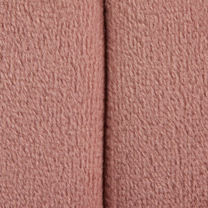 English Elm Braided Round Ottoman In Blush Pink Velvet - Modern Glam Accent Piece For Cozy Living Spaces B202P223702