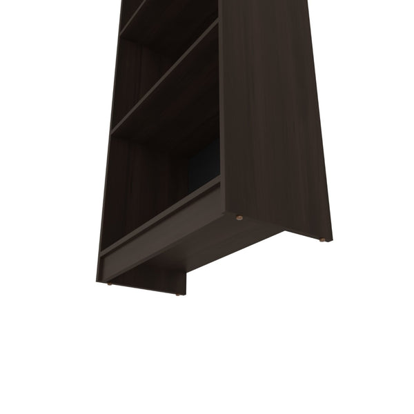 English Elm Stained Walnut Bookcase With 4 Open Shelves - Stylish Storage For Modern & Traditional Spaces B062P323166-GIGA
