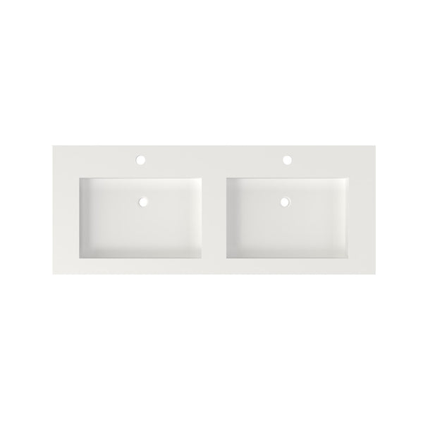 English Elm Stone Resin Seamless Basin Sink for Spa and Contemporary Bathroom Vanity Decor T3785P355766