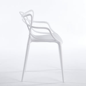 English Elm 1+4,5pieces Mid-century Dining Set White Mdf Top Tapered Metal Legs Seats Six W3766S00008