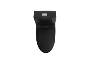English Elm Toilet Tank Cover Matte Black Antimicrobial Sculptural Bathroom Replacement Lid W1573108945