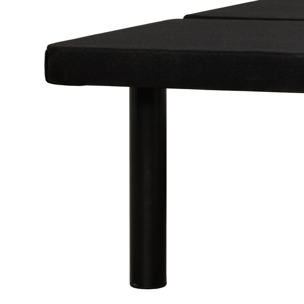 English Elm Bedroom Upholstered Platform Bed Frame Twin with Minimalist Design, Sturdy Support & Storage Space Black 39 L x 25 W x 7 H B2741P283775