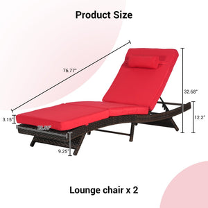 English Elm Outdoor Wicker Reclining Chair Set Of 2 – Stylish, Durable Lounge Chairs For Poolside & Garden Bliss W874P264725-GIGA