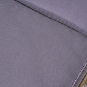 English Elm Christopher Knight Home® - ARIANA Acacia Wood Chaise Lounge with Water-Resistant Cushion — Outdoor Poolside Comfort & Style Grey 57523.00GRY