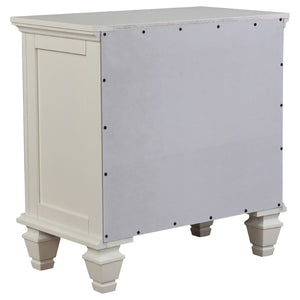 English Elm Rocco Queen Storage Bed Set Carved Hardwood Cream Finish Brushed Nickel Four Piece B062S00735