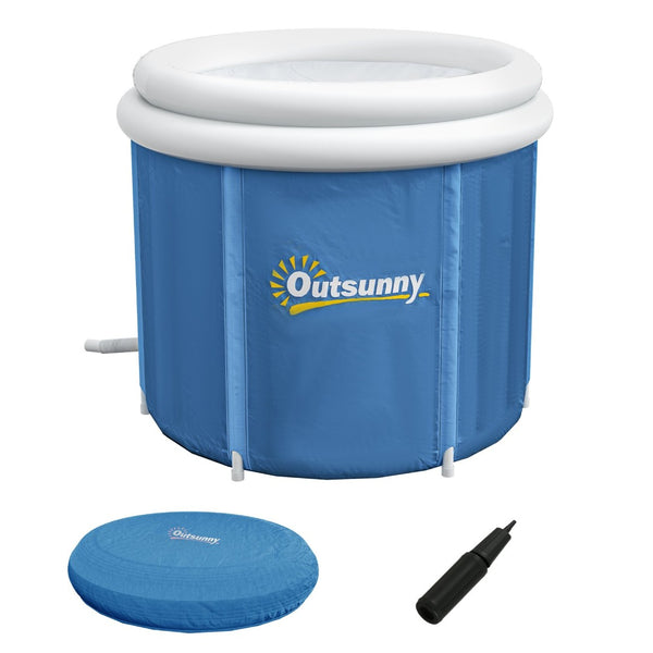 English Elm Outsunny Portable Ice Bath Tub, 79 Gallon Cold Plunge For Athletes With Thermo Lid & Carry Bag W2225P200854-GIGA