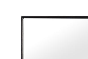 English Elm Rectangle Wood Mirror Black Peppercorn Finish — Solid Wood & MDF Beveled Glass, Dresser Mounting, 51.75x33.25 B2699P237493