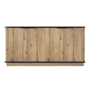 English Elm Multi-Functional Mdf Sideboard - Stylish Storage For Tvs & Tableware, Compact Design, Easy Assembly W3226P279083