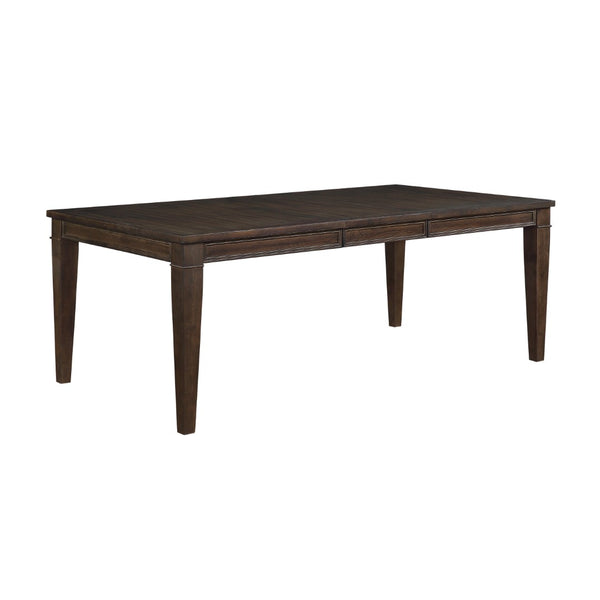 English Elm Dark Brown Oak Veneer Extendable Dining Table Arts and Crafts Style Seats Six B011P196946