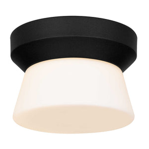 English Elm 7 Inch Led Flush Mount Ceiling Light with Etched Glass Diffuser for Modern Interiors B370P399114