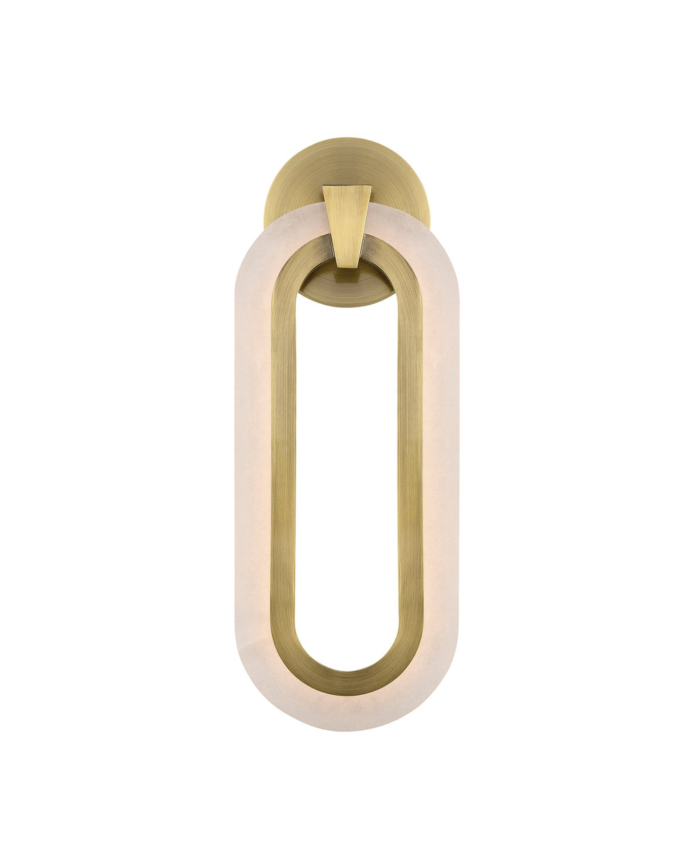 Currey & Company Aurora Alabaster Wall Sconce Antique Brass Dimmable LED Transitional Accent Light 5900-0060