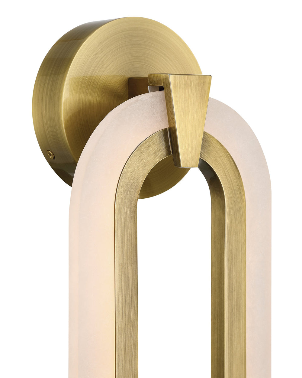 Currey & Company Aurora Alabaster Wall Sconce Antique Brass Dimmable LED Transitional Accent Light 5900-0060