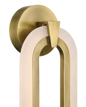 Currey & Company Aurora Alabaster Wall Sconce Antique Brass Dimmable LED Transitional Accent Light 5900-0060