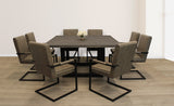 Moti Redondo 60" Braxton Square Dining Table w/ Mango Wood Top and Iron Legs 59002006