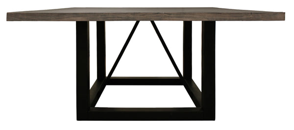 Moti Redondo 72" Braxton Square Dining Table w/ Mango Wood Top and Iron Legs 59002007