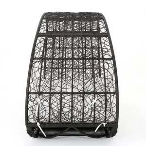 English Elm Lavina Outdoor Wicker Canopy Daybed with Shade and Weather Resistant Cushion 59004.00BALU_59004.00TALU