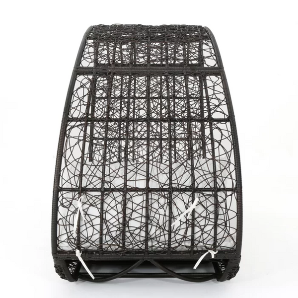 English Elm Lavina Outdoor Wicker Canopy Daybed with Shade and Weather Resistant Cushion 59004.00BALU_59004.00TALU