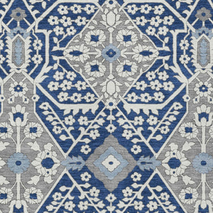 Homeroots 3' Versatile Floral Indoor Outdoor Area Rug In Artichoke Green, Ivory, And Gray - Washable Design 3' X 5' Polyester 590070