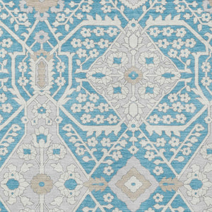 Homeroots 3' Versatile Floral Indoor Outdoor Area Rug In Artichoke Green, Ivory, And Gray - Washable Design 9' X 12' Polyester 590098